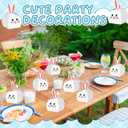 3 x Honoson 24 Pcs Bunny Gift Boxes Easter Treat Boxes Bunny Paper Goodies Bag Cute Candy Gift Box Rabbit Shape Bakery Cookie Containers for Easter Birthday Wedding Party Favors(White)