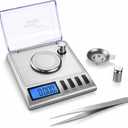 Smart Weigh GEM20-20g x 0.001 Grams, High Precision Digital Milligram Jewelry Scale, Reloading, Jewelry and Gems Scale, Calibration Weights and Tweezers Included
