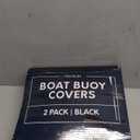 Boat Buoy Covers | 1, 2 & 4-Pack | Black | Diameter x Length: 15 x 19 & 17.5 x 21 | Polyester (2-Pack & 17.5 x 21)