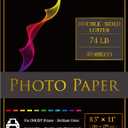 A-SUB Premium Double Sided Photo Paper Luster 8.5 x 11 Inch 74lb for Inkjet Printers 40 Sheets