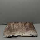 Cowhide Rug 5.2 x 6.3 Feet, Cow Hide Durable No-Slip Backing, Faux Cowhide Thickened Elastic, for Bedroom Living Room Home Office Western Decor (Brown)