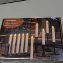 PChero 10 Pcs Rechargeable Flameless Taper Candles with Charging Station, 6.7" LED Candles with Remote & Timer, Battery Operated Flickering Tapered Candlesticks for Window Wedding Christmas Home Decor