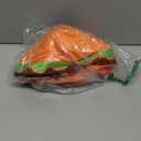 Inflatable Dog Cone Collar for Large Medium Small Dogs, Soft Adjustable Recovery Cone Collar for Dogs Cats,Dog Neck Donut Cone Alternative After Surgery(Hamburger)