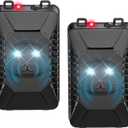 BORHOOD Ultrasonic Rodent Repellent, 2 Pack Plug-in Mouse Rat Pest Bat Squirrels Repellent for Car with Battery Powered Under Hood, Keep Mice Out of Cars Engines, Indoor, Garage, Storage Room-Black