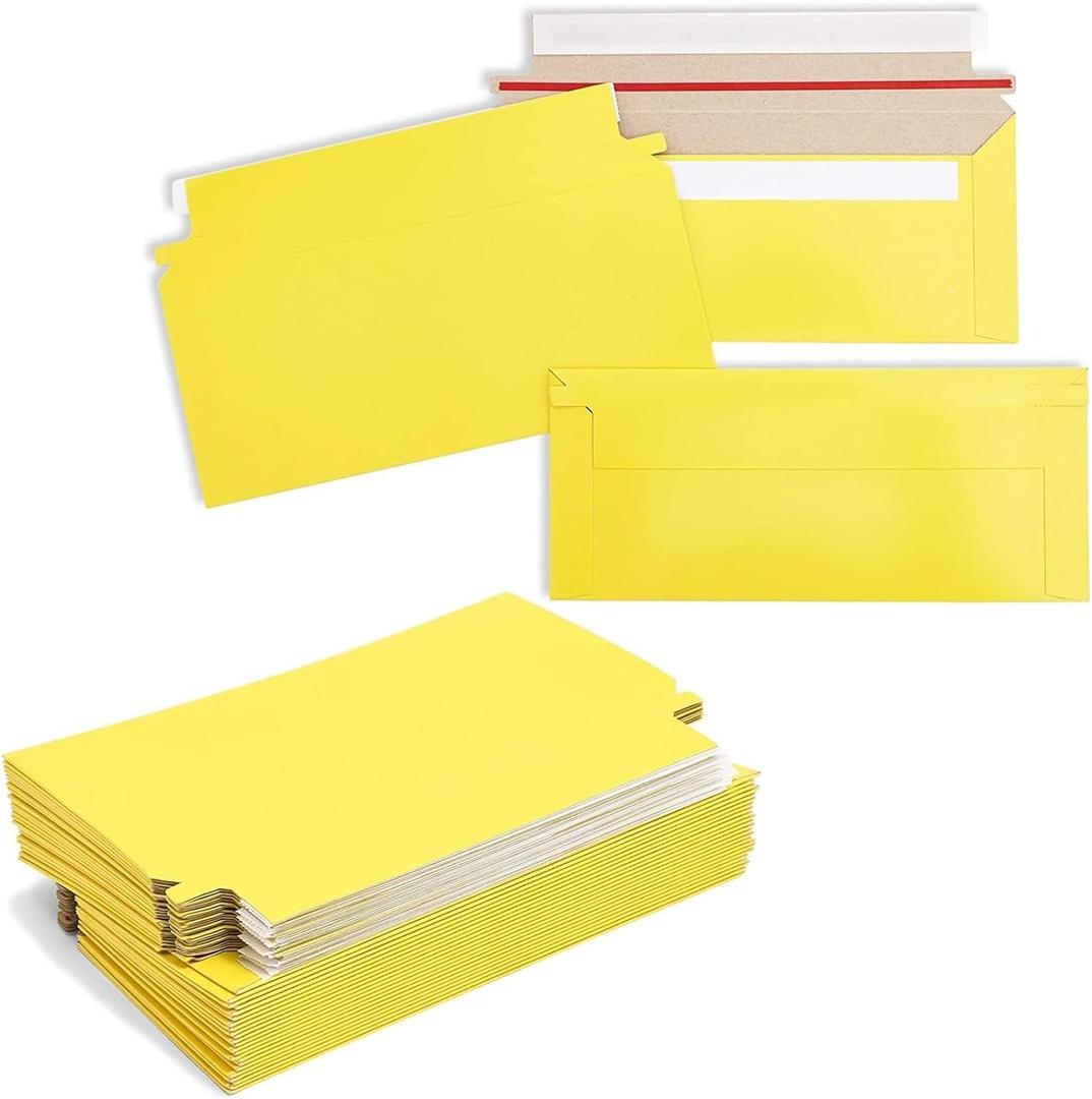 Tear-Strip Yellow Envelopes (48 Pack)