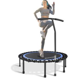 Newan 40"-48" Silent Mini Trampoline Fitness Trampoline Bungee Rebounder Jumping Cardio Trainer Workout for Adults-Max Limit 330lbs