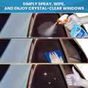 Car Window Cleaner Kit - Includes 500 ml Spray Cleaner and 30cm x 30cm Microfiber Cloth for a Streak-Free Shine, Showroom-Quality Finish - Safe on Tinted Windshields and Car Body Paint