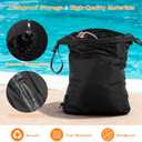 Travel Laundry Bag for Dirty Clothes, Waterproof Travel Compression Bags for Packing, Moisture-resistant Vacuum Storage Bag, Space-Saving Laundry Storage Organizer for Cruise, Swimming, Gym