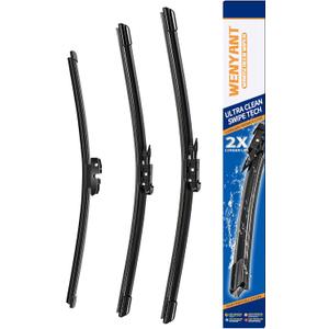 28"/28"/11" Windshield Wipers Compatible with Ford Escape 2013-2019 Front and Rear Wiper Blades for My Car Original Equipment Automotive Replacement (Set of 3)