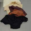 FINETOO Seamless Underwear for Women High Waisted Panties Scalloped Edge Sexy Cheeky Bikini No Show Briefs XXL 5 Pack