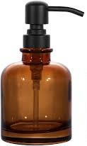 Amber Glass Soap Dispenser
