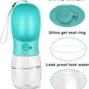 Kalimdor Dog Water Bottle, Leak Proof Portable Puppy Water Dispenser with Drinking Feeder for Pets Outdoor Walking, Hiking, Travel, Food Grade Plastic (12oz Blue)