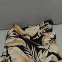 Tommy Bahama Shirt Men XXL 100% Silk Tropical Leaf Pattern Black Tan Hawaiian