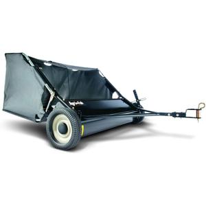 Agri-Fab 45-0320 42" Tow-Behind Lawn Sweeper, 12 cu. ft Hopper Bag Capacity; Leaf & Grass Catcher, with Adjustable Brush Height and Easy to Use Dumping Rope
