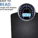 EILISON Highly Advance 2-in-1 Digital & Analog Weighing Scale for Body Weight-400lbs, 4 High Precison GX Sensor Accurate, Thick Tempered Glass, Extra Large Display (NBlack)