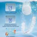 Retainer Cleaner Tablets (120 pcs), Denture Cleaning Tablets for Invisalign, Night Mouth Guard for Aligners, Remove Odors Stains and Plaque, Quick Cleanser, Mint Fresh Flavor, 4 Month Supply (Blue)