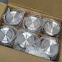 12oz Glass Juice Bottles - 6 Pack Wide Mouth Glass Bottles with Lids- BPA Free, Stainless Steel Lids for Juicing, Smoothies, Infused Water, Beverage Storage - Leakproof, Borosilicate, Clear