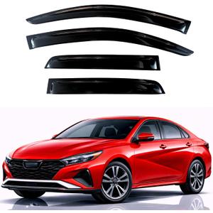 KPY Rain Guards Fit for 2021-2026 Hyundai Elantra, Out-Channel Window Visors Vent Wind Deflectors 4PC, Car Accessories for 21-26 Elantra