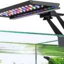 hygger Clip On Full Spectrum Aquarium LED Light, 14W Day-Night Dual Timer Sunrise-Day-Sunset-Moon Fish Tank Light, Adjustable Timer Brightness with 9 Colors for Planted Tank