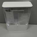 Laundry Detergent Dispenser, Wall Mounted Laundry Scent Boosters Beads Dispenser with 2 Cups, Suitable for Storing Rice, Beans, Stain Remover Powder, Laundry Beads Container (105 oz) (White)