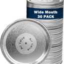 30Pcs Rust-Proof Wide Mason Ja Lids - for Electric Mason Jar Vacuum Sealer Lids - Food Grade Material