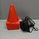 PXZBLG 24pcs Soccer Cones, 7 Inch Soccer Cones, Orange Plastic Traffic Cones, Training Cones for Basketball Football Skating Drills Practice (7", 24pcs)