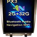 12.1 inch Android Car Stereo with GPS for Ford Mustang 2010-2014 Navigation Multimedia Player Double Din Vertical Capacitive Touch Screen with Navigation Auto Audio Video Plug in and Play (PX3 Quad core 2G+32G AUTO & Manual A/C)