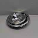 4-Piece Drip Pans Set - Compatible with GE Stoves - Chrome Finish Electric Stove Burner Drip Pans - 2 x 6inch, 2 x 8inch Stove Drip Pans - GE Stove Drip