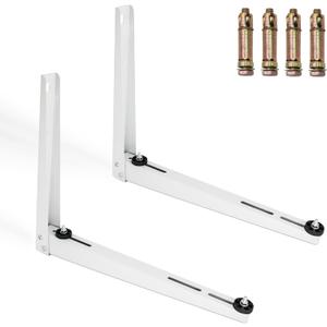 Mini Split Wall Mounting Bracket for 9000-36000 BTU Universal Air Conditioners Heat Pumps Compressors, Heavy Duty Foldable Support Bracket for Ductless Mini Split, HVAC
