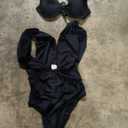 Women Sexy Tummy Control One Piece Swimsuits Halter Push Up Bathing Suits , M