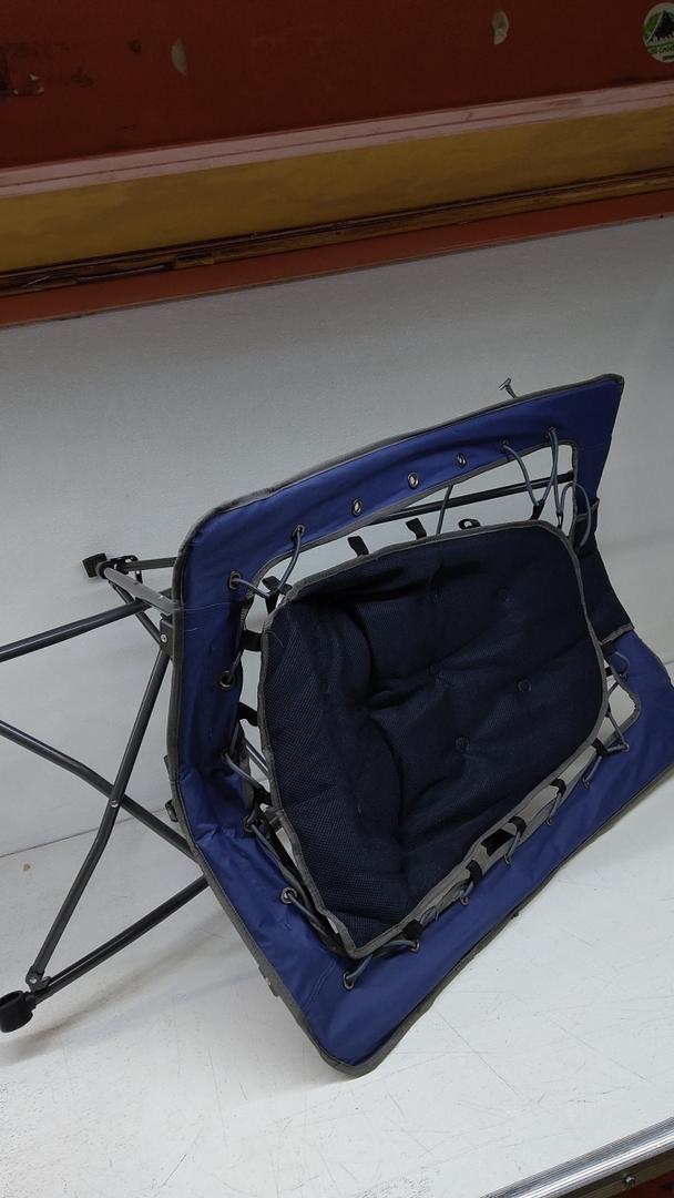 Zenithen Foldable Rectangular Air Mesh Indoor Outdoor Bungee Chair, Perfect for Dorm Rooms, Movie Nights, Bedrooms, Reading, Gaming, Journaling, Relaxing, Blue/Grey (Pack of 1) Zenithen Foldable Rectangular Air Mesh Indoor Outdoor Bungee Chair, Perfect for Dorm Rooms, Movie Nights, Bedrooms, Reading, Gaming, Journaling, Relaxing, Blue/Grey (Pack of 1)