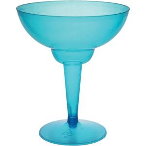 Plastic Margarita Glasses - Blue