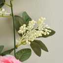 SUQ I OME 1 Pack of Artificial Rose Vine Flowers Garland Plants Fake Flower Vine for Wedding Home Garden Craft Art Decor Valentine's Day Mother's Day Party Decoratio,Pink