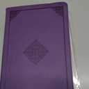 Thinkor Laminated & Repostion Bible Tabs, Large Print Christian Gift for Women and Men, Easy to Read and Apply Bible Journaling Tabs (Purple & Pink Print)