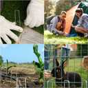100 Pack Garden Landscape Staples, 6 Inch 11 Gauge Galvanized Garden Stakes Ground U Shaped Landscape Pins to Secure Lawn Fabrics Weed Barrier Covers Ground Cover and Landscaping