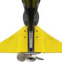 QuickMarine Boat Hydrofoil Stabilizer for Marine Outboard and Sterndrive Motors made of PA66 Plastic Yellow
