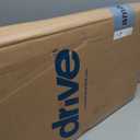 Drive Medical Overbed Table with Wheels, Woodgrain Top, Silver Vein, 1 Count, 15"D x 30"W x 28"H