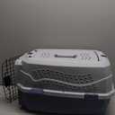 2-Door Top-Load Hard-Sided Dogs, Cats Pet Travel Carrier, Gray & Blue, 22.8"L x 15.0"W x 13.0"H