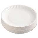  Corporation Paper Plates, 9" Diameter, White, 100/Pack