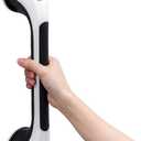 TAILI Shower Grab Bar, 16.8 Inch Shower Handles for Bathtubs and Wall for Elderly, Suction Grab Bars for Seniors Bathroom Safety Handle for Elderly, No Drilling Removable,Black