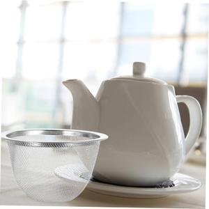 Stainless Steel Tea Filter Infuser Strainer for Loose Leaf Tea and Herbs Sturdy Metal Mesh Strainer for Home Brewing 3,8Inch Diameter (Pack of 2)