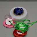 1 Roll Poly Tubing with Ribbon 2 Inch x 328 ft with 5 Rolls Ribbon Graduation Candy Lei Tubing Lei Making Kit for Colorful Graduation Candy Garland Decorations