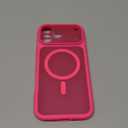 TOCOL for 17 Pro Max Case, Full Camera Protection, Built-in Magnetic Ring, Compatible with Magsafe Charger, Translucent Matte Phone Case for17 ProMax 6.9 inch (Hot Pink)