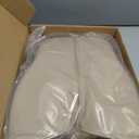 Coverado Lumbar Support Pillow for Car, Ergonomic Memory Foam Back Pillow for Office Chair, Back Cushion for Back Pain Relief, PU Leather Car Lumbar Support for Driving Seat - Beige