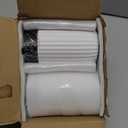 Ceramic Foaming Soap Dispenser, 12 oz Bathroom Foam Hand Soap Dispenser, Refillable Lotion Soap Dispenser with Removable Pump for Kitchen Hand Wash Dispenser, Modern Home Decor(2Pack-White)