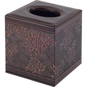 Tissue Box Cover Square,Modern Leather Tissue Box Holder for Napkin Facial Paper Organizer Bottom with Magnet Reinforcement for Home/Hotel/Restaurant/Office/car/Living Room(Retro) (Square Tissue Box-retro)