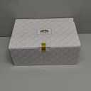 BTaT- White Coffee Mugs Set of 6 (12 oz), Porcelain White Coffee Mug Set with Gold Trim Design