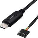 USB to TTL 5V Serial Cable Adapter Converter Onboard FT232RL Chip with 6 Pin 0.1 Pitch Female Connector5.9FT/1.8M