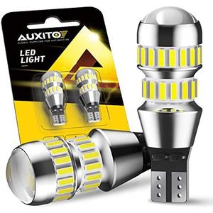 AUXITO 912 921 LED Bulbs for Backup Reverse Light Bulbs, 42-SMD 400% Brighter, 6000K White, Non-polarity 906 W16W T15 921 LED Bulb Direct Back Up Parking Light Replacement Lamp, Pack of 2