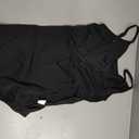 Women Dance Leotard Adjustable Mesh Camisole Ballet Leotard,Full Front Lining Black Small